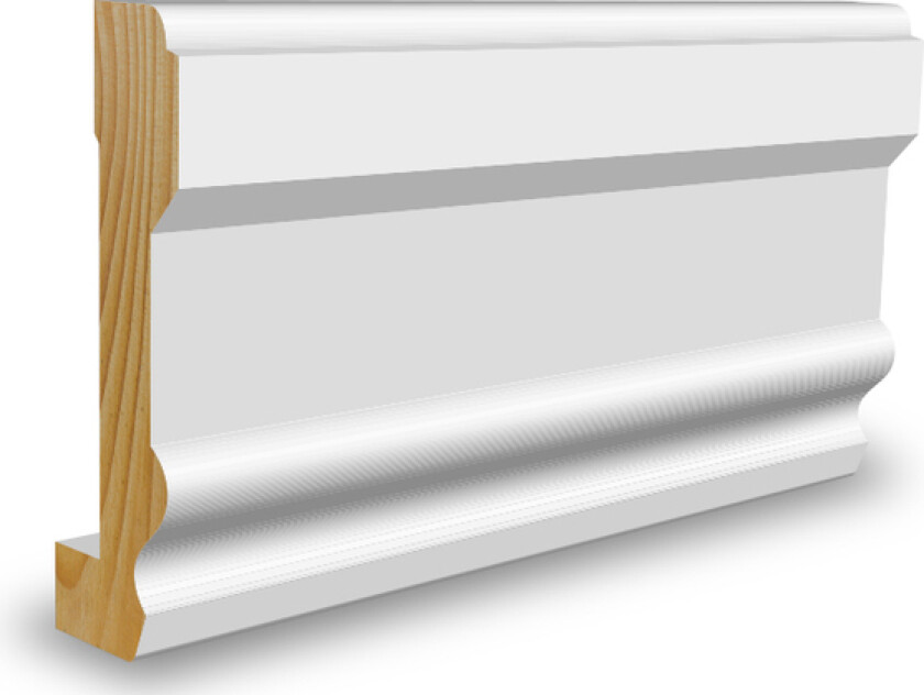 Karmlist malt furu 27x70x4400 mm bomull