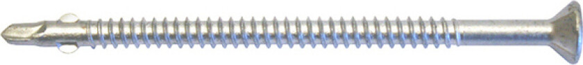 Mont.skrue utv vinge 5,5x85/2 a100 t30 bors ruspert tre/stål