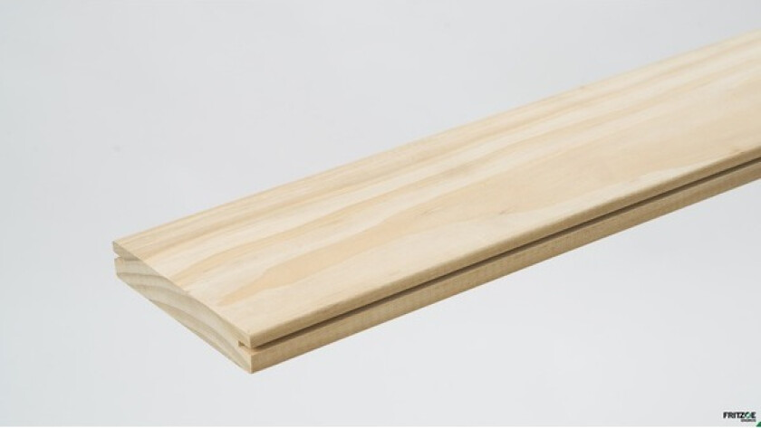 Terrassebord accoya ubehandlet radiata furu 24x145 mm m/sidespor natur