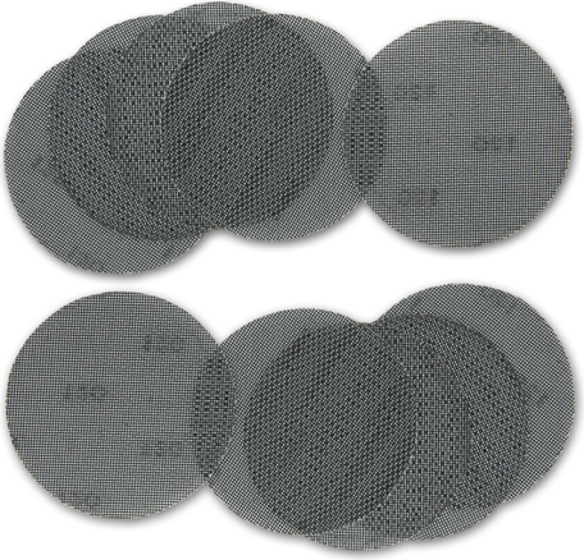 Slipepapir ros 320k ø150mm 10pk dtm8559 mesh nett 320k
