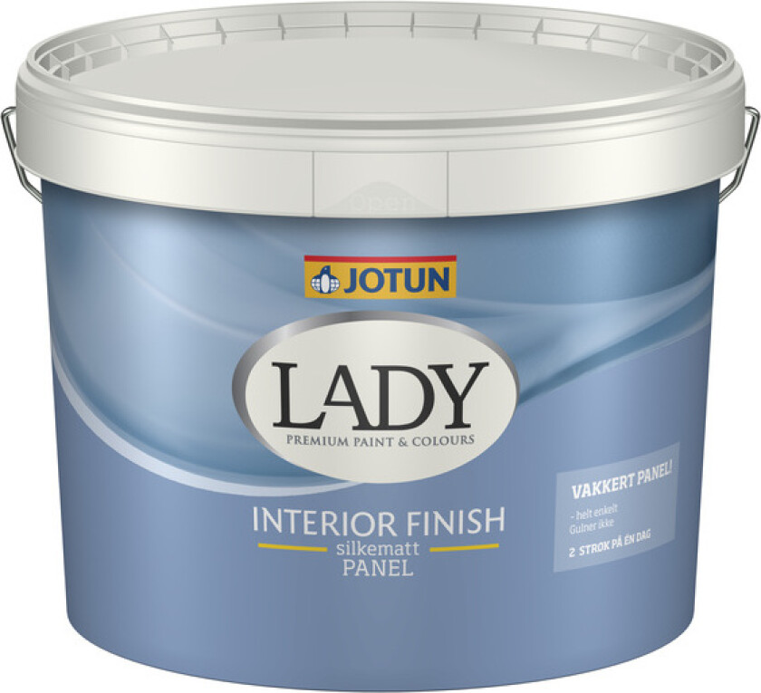 Panelmaling lady interior finish 10 hvit 9l
