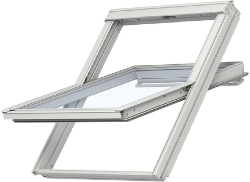 Bilde av Takvindu midthengslet 78x140 3-lags hvitmalt