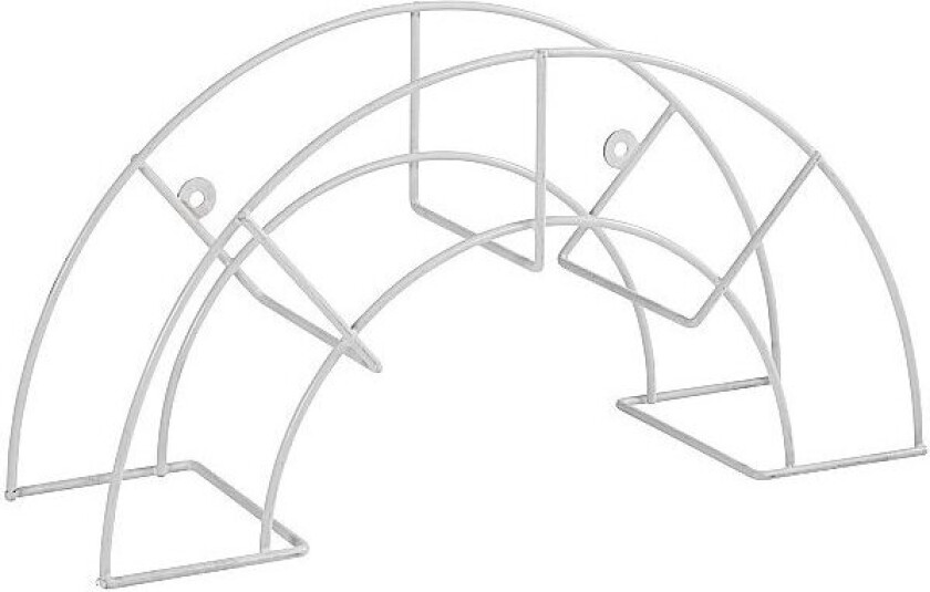 Slangeholder metall hvit