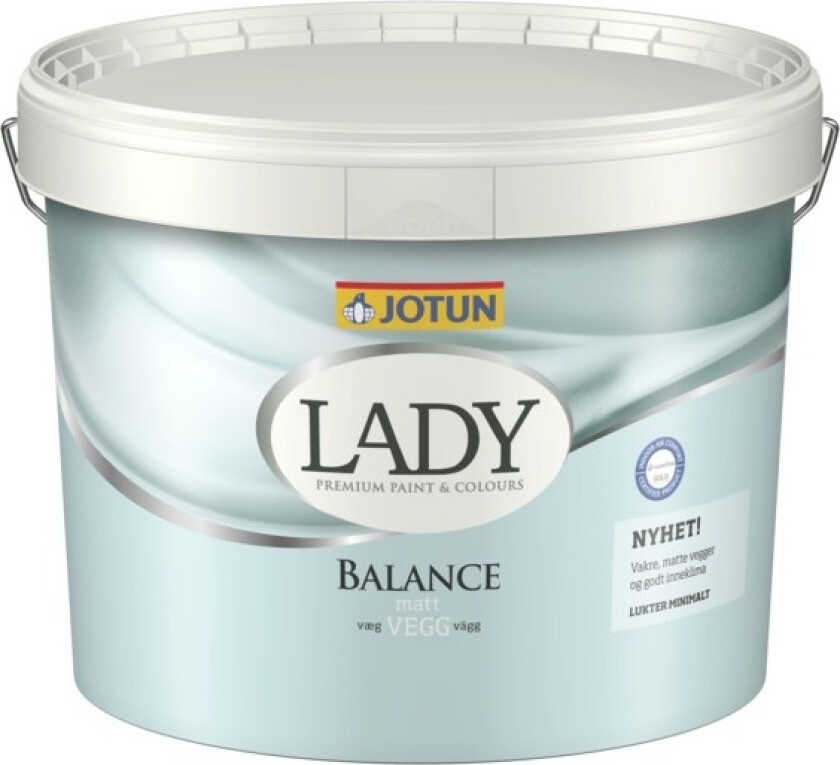 Interiørmaling lady balance hvit 9l
