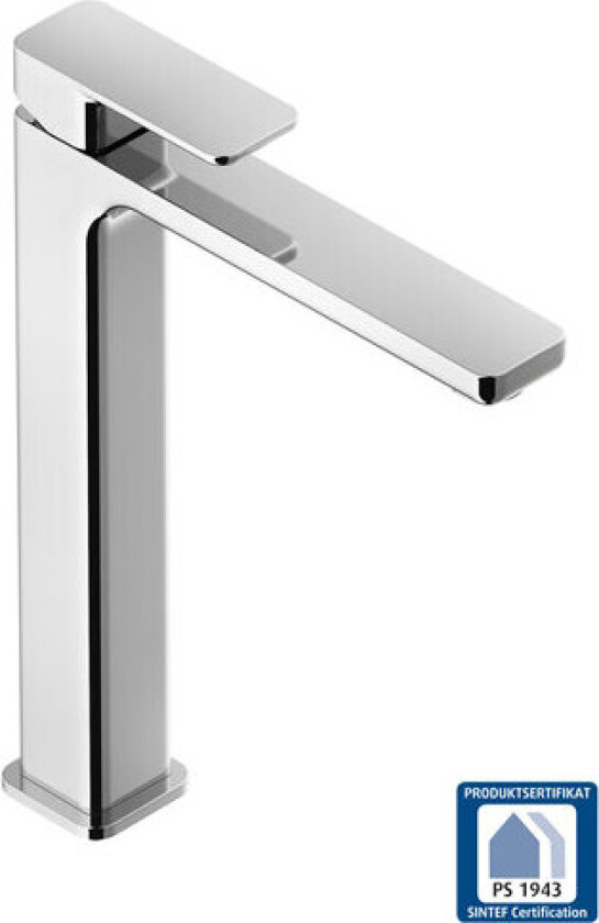 Bilde av Servantbatteri smooth høy krom