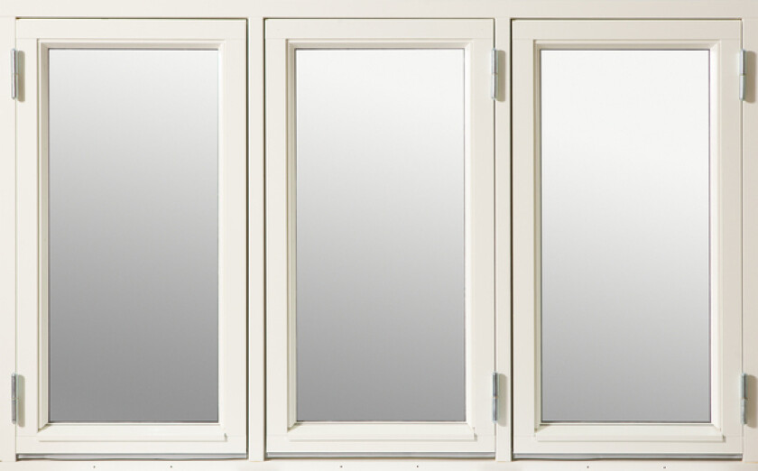 Bilde av Vindu standard 3-r 16x10 hvit sidehengt utadslående 3-rams