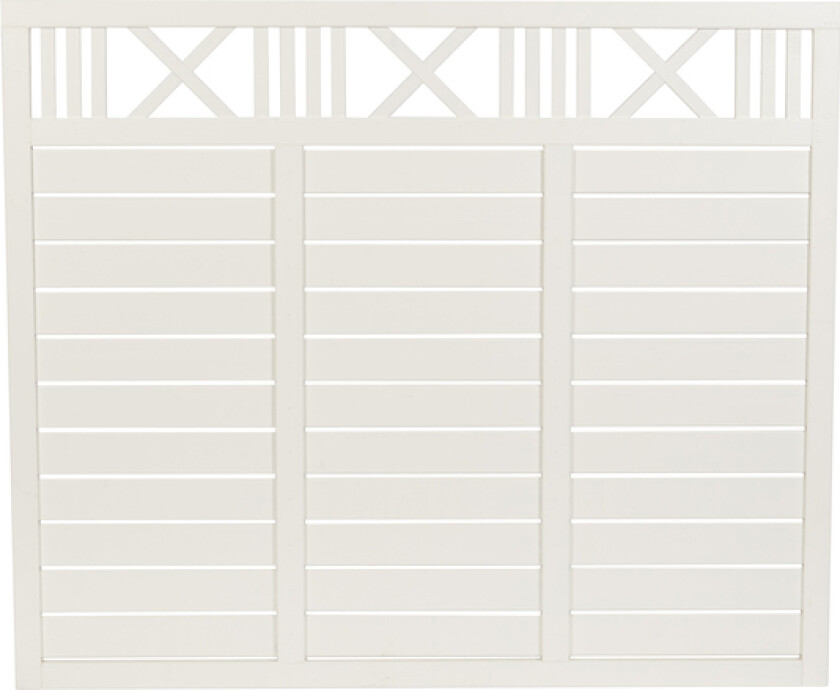 Levegg rosendal 180x150 hvitmalt ral 9016