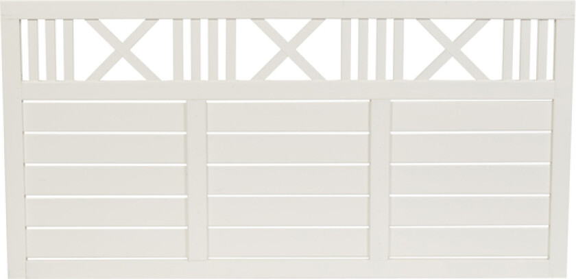 Levegg rosendal 180x90 hvitmalt ral 9016