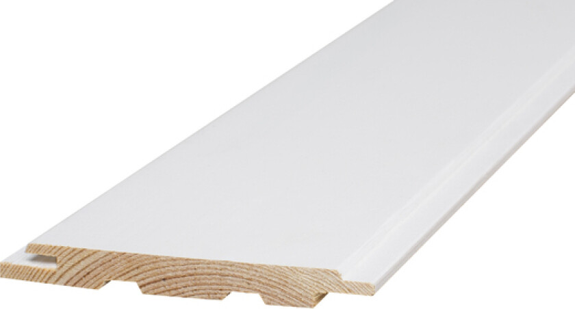 Bilde av Faspanel hvitmalt kvistfri furu 13x120 mm