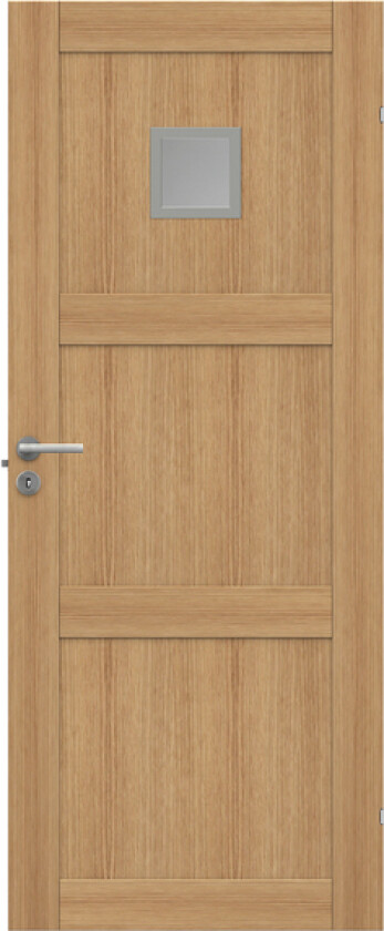 Dørblad unique 03l gwa120 90x210 eik glassdør 20x20cm