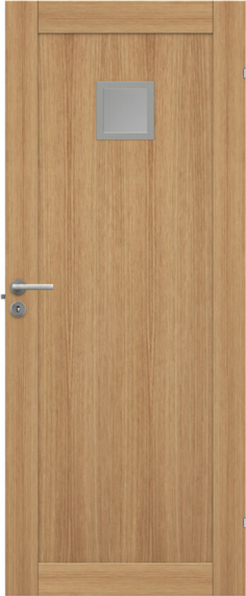 Dørblad unique 01l gwa120 90x210 eik glassdør 20x20cm