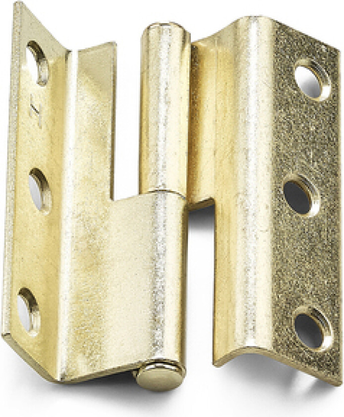 Overfallhengsel 5006 fmessing høyre messingbelagt pk 2 stk