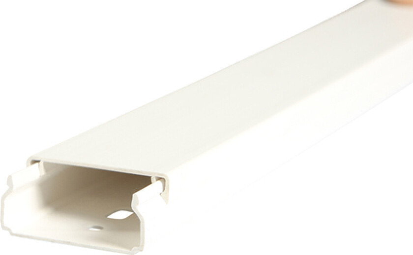 Kabelkanal 40x020x2600 pvc hvit