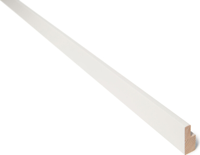 Bilde av Utforing laminert furu 18x045x4400 hvitmalt s0502-y bomull 20 mm fjær