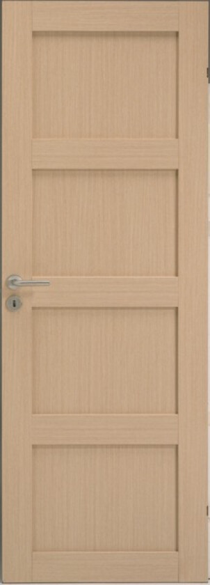 Dørblad unique 04l 90x200 eik glatt fyllingsdør 4 speil