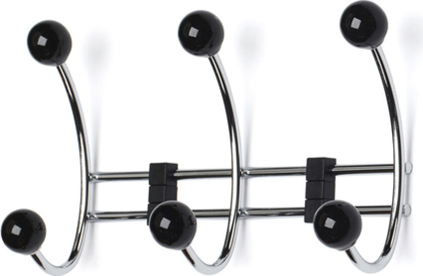 Knaggrekke berry 3-krok sort/krom