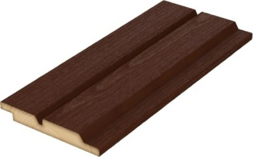 Kledning d-fals 60 gr m/spor furu 19x148 royalimpregnert tjærebrun rb.10 marnar