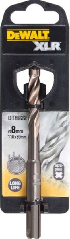 Murbor sds-plus xlr 8x110 dt8922 hardmetallspiss