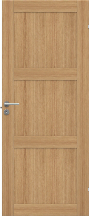 Dørblad unique 03l 90x210 eik glatt fyllingsdør 3 speil