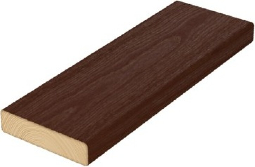 Bilde av Terrassebord royal oljet furu 28x120 mm klasse 1 tjærebrun