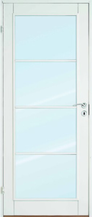 Dørblad trend dekor 44 90x210 hvit