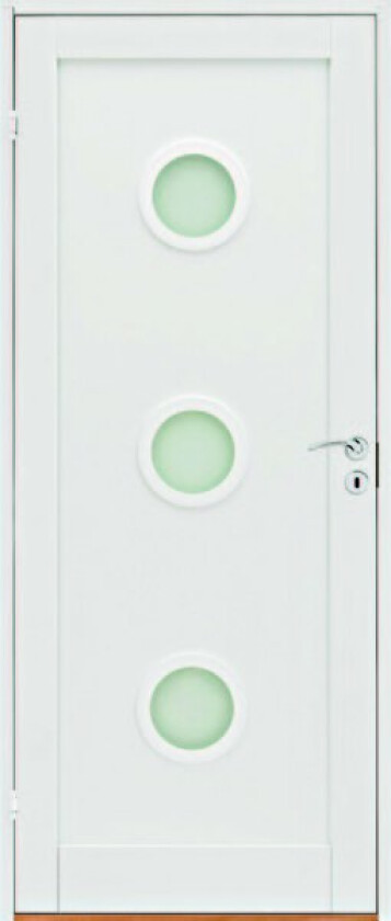 Dørblad trend dekor 13 80x200 hvit