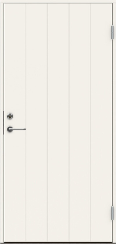 Dørsett p-100 90x210 venstre hvit med sylinder clever-line