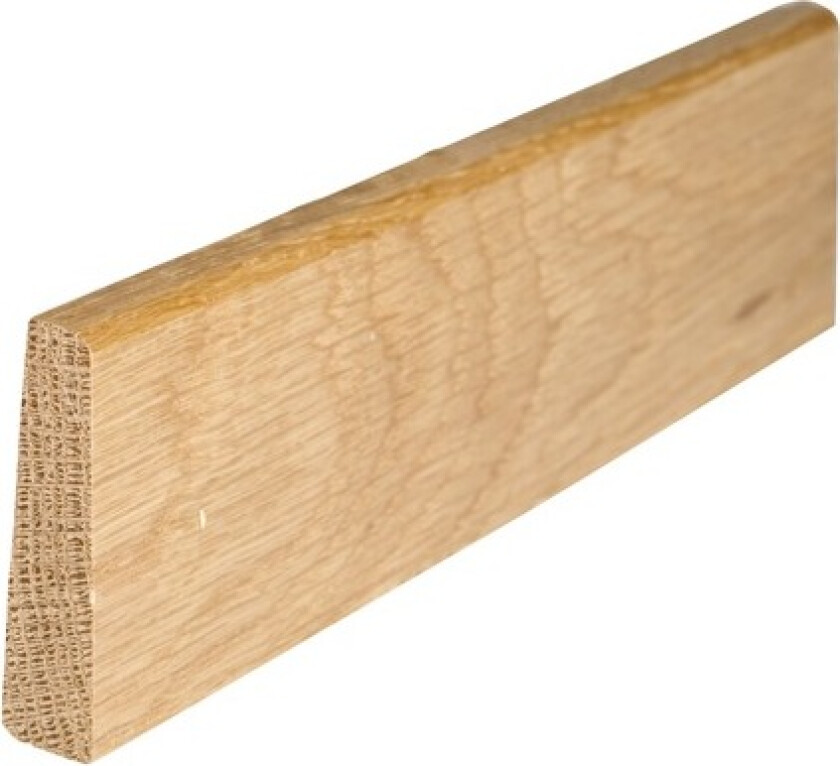 Gulvlist lakkert amerikansk eik 12x50 mm klar