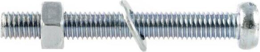 Maskinskrue sylh elf spor m3x40 a6 helgj din84 mutter/skive