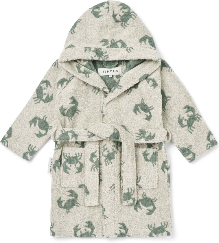 Liliana Badekåpe, Crab/Sandy, 7-8 år - Badetøy - Bomull