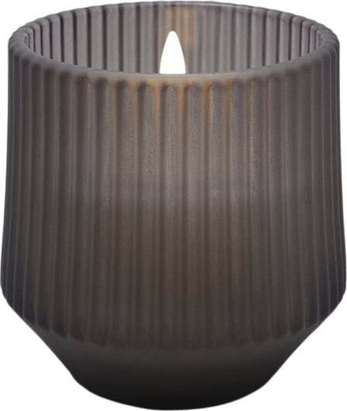 Scented wax Glass Candle, Harmony, Smoke, 8,5x9,5 cm * - Bolig Glass