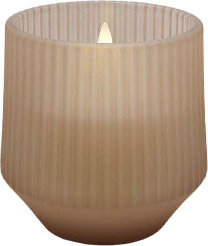 Scented wax Glass Candle, Uplift, Beige, 8,5x9,5 cm * - Bolig Glass