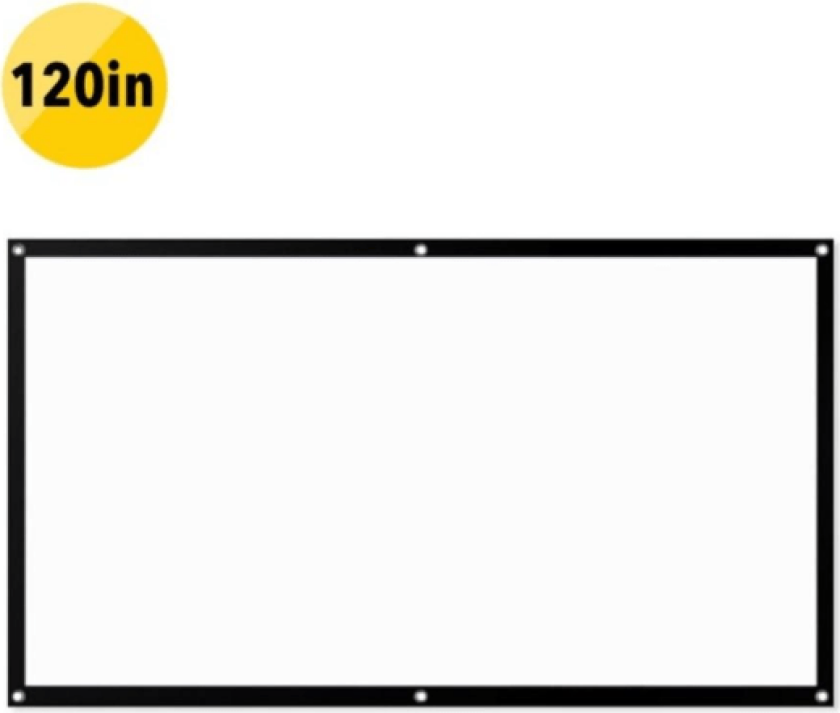 Projection Screen 120 inch 4:3 For Projector White