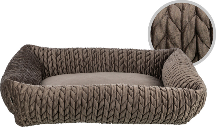 Seng Livia Square, brun - L 65 x B 50 cm