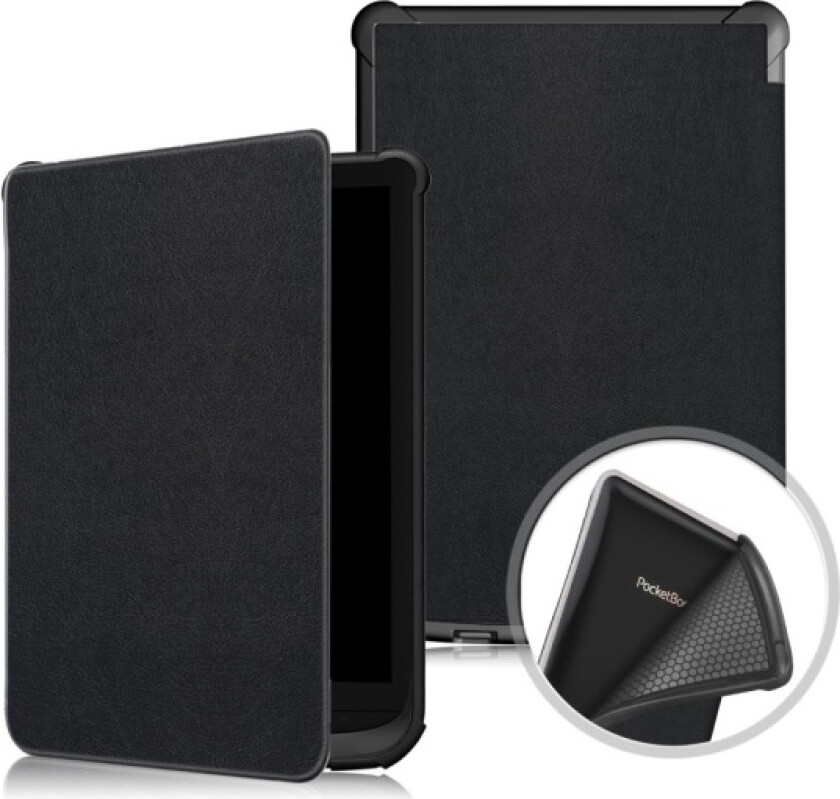 Case for PocketBook reading tablet - Many different models - Black Black