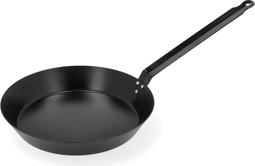 Carbon Steel Stekepanne 28cm Sort