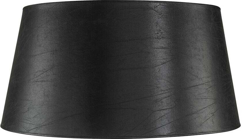 Lampeskjerm Classic XXL Low Leather Black