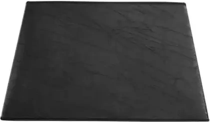 Rektangulær lampeskjerm L Black Leather