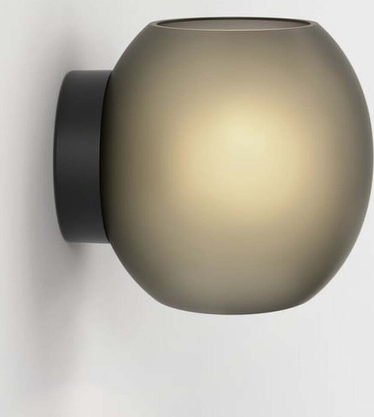 Luna vegglampe - Røykfarget / Frostet