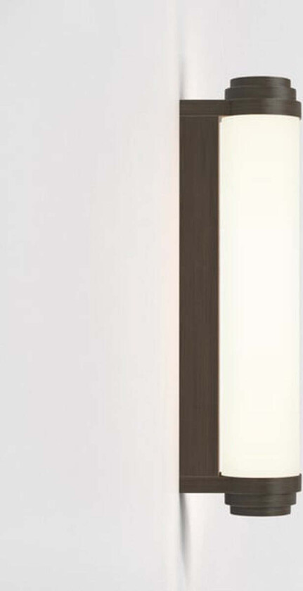 Burlington 400 vegglampe for baderom 9,8W 2700 Kelvin IP44 - Bronse