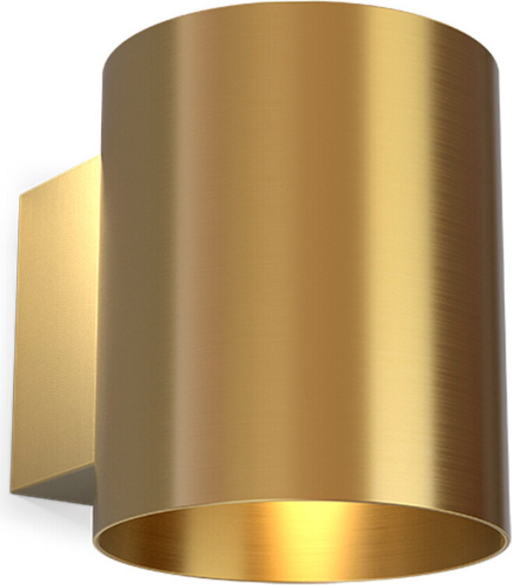 Evoke Vegglampe IP44 Small Satin Brass/Satin Brass