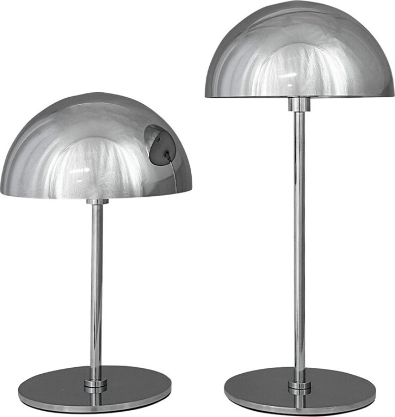 Along Mini Portable Bordlampe 2pcs. Dim. Krom