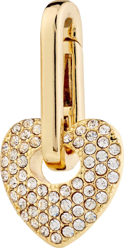 CHARM krystallhjerteanheng gullbelagt