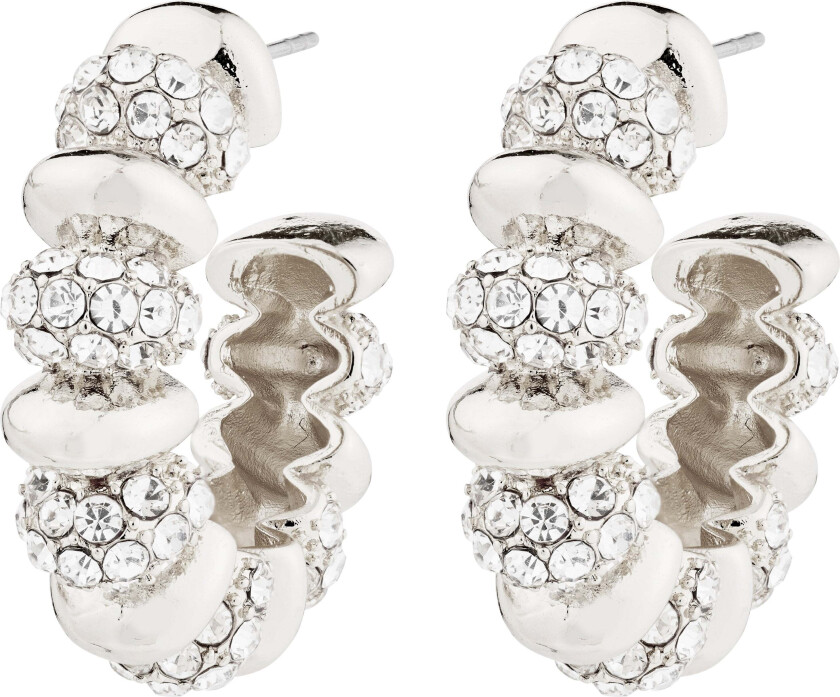 DELPHINE øreringer sølvbelagt