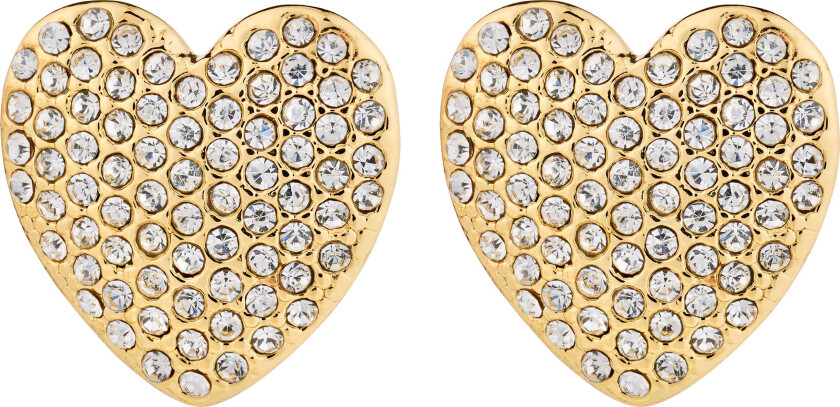 DUNE hjerteøredobber gullbelagt