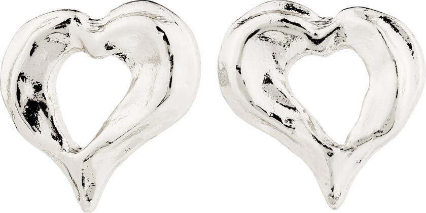 TIDE hjerteøreringer sølvbelagt