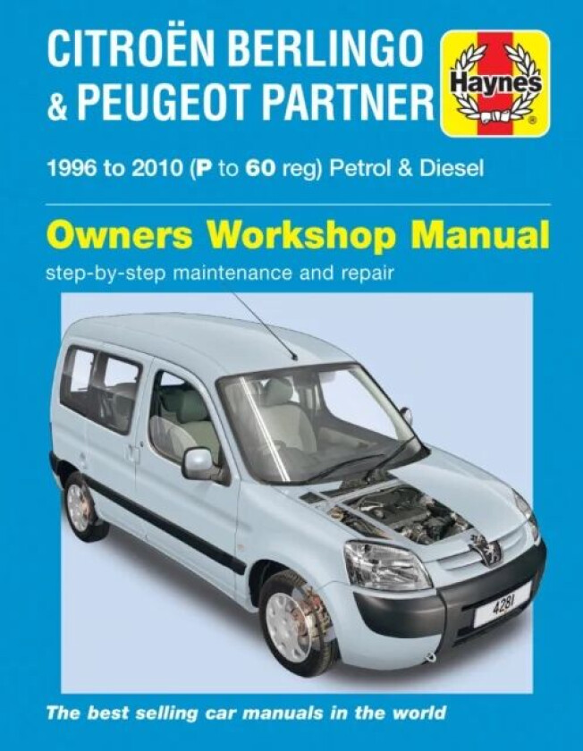 Citroen Berlingo & Peugeot Partner Petrol & Diesel (96 - 10) Haynes Repair Manual av Haynes Publishing