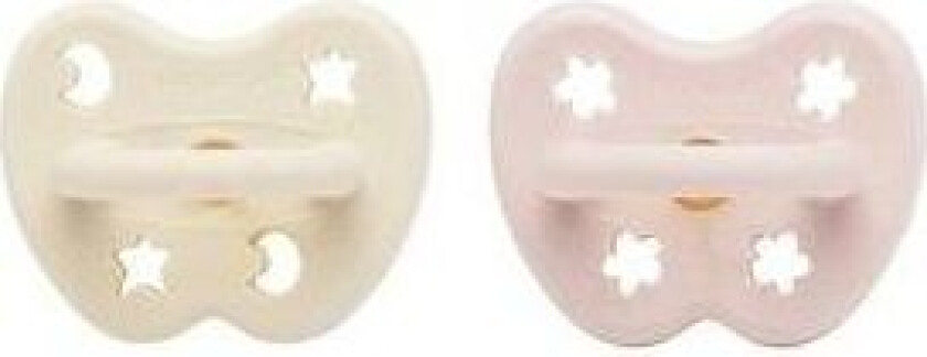 Smokk, 0-3 mdr, Ortodontisk, Newborn, Powder Pink & Milky White - 2 stk