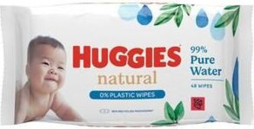 Wipes Natural 0% Plast Pure - 48 stk.