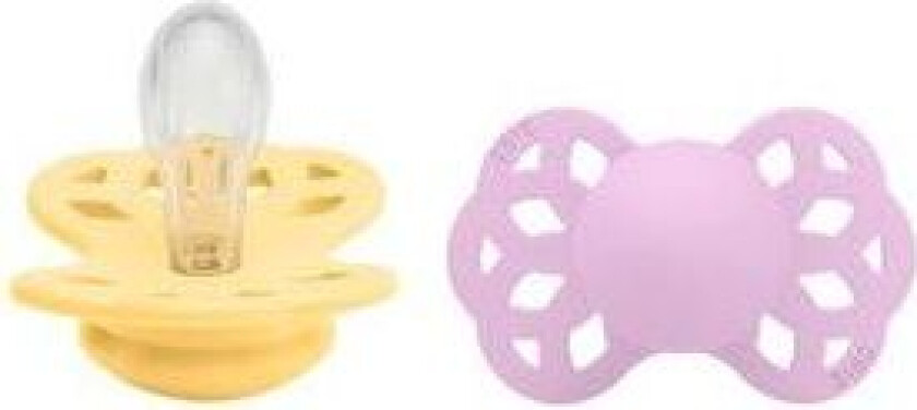 Infinity Symmetrisk Silicone Pale Butter/Violet Sky 2 pak - flere størrelser